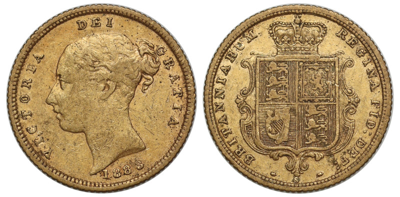 g Australia, Victoria (1837-1901), gold Half-Sovereign, 1883-S, Sydney Mint, fif...