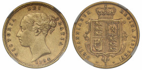AU53 | Australia Victoria 1884 Melbourne mint gold Half-Sovereign