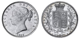 Victoria 1886 silver proof-like Halfcrown type A5