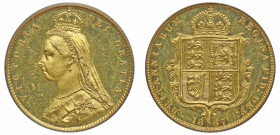 PR63 DCAM | Victoria 1887 gold proof Half-Sovereign WR362