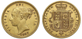 AU53 | Australia Victoria 1887 Sydney mint gold Half-Sovereign Young Head