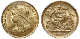 MS62 | Victoria 1895 gold Half-Sovereign