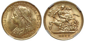 MS62 | Victoria 1896 gold Half-Sovereign