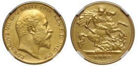 PF61 MATTE | Edward VII 1902 gold matte proof Half-Sovereign