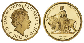 PF70 UCAM |  Elizabeth II 2019 gold proof 2oz Una and the Lion