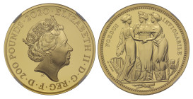 PF70 UCAM FR | Elizabeth II 2020 gold proof 2oz Three Graces