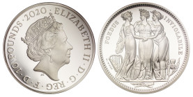 PF70 UCAM FR | Elizabeth II 2020 silver proof 5oz Three Graces