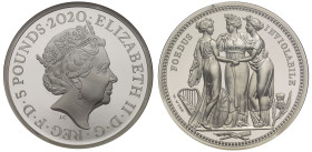 PF70 UCAM | Elizabeth II 2020 silver proof 2oz Three Graces