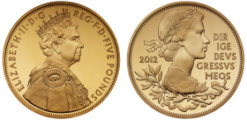 Elizabeth II 2012 gold proof Five Pounds Crown Diamond Jubilee