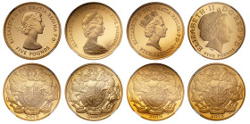 PF69-PF68 | Elizabeth II 2013 gold proof Five Pounds Crown Collection 60th Coronation Anniversary Portraits