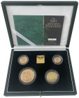 Elizabeth II 2001 gold proof Sovereign 4-coin Set