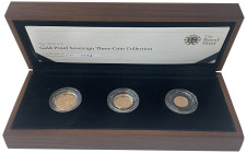 Elizabeth II 2010 gold proof Sovereign 3-coin Set