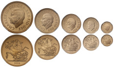 PF70 UCAM | Charles III 2024 gold proof 5-coin Set