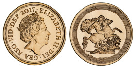 Elizabeth II 2017 BU Five Pounds 200th Anniversary of Pistrucci