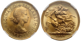 MS65+ | Elizabeth II 1966 gold Sovereign