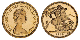 Elizabeth II 1979 gold proof Sovereign
