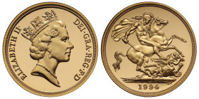 Elizabeth II 1994 gold proof Sovereign