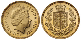 Elizabeth II 2002 gold proof Sovereign