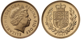 Elizabeth II 2002 gold proof Sovereign