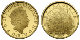 Elizabeth II 2021 gold proof 1/4oz Britannia