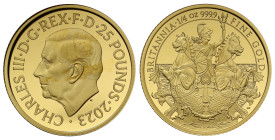 Charles III 2023 gold proof 1/4oz Britannia