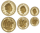 Elizabeth II 2018 gold proof Britannia Premium 3-coin Set