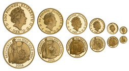 Elizabeth II 2016 gold proof Britannia 6-coin Set