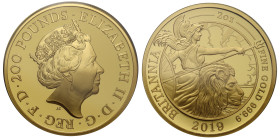 PR70 DCAM | Elizabeth II 2019 gold proof 2oz Britannia