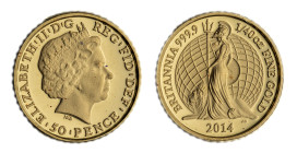 Elizabeth II 2014 gold proof 1/40oz Britannia