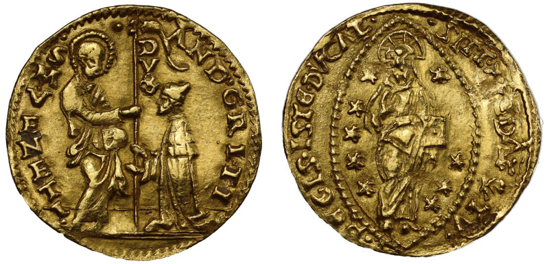 Italy, Venice, Andrea Griti (1523-1575), gold Ducat, S M VENETI DVX ANDR. DANDOL...