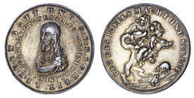 Charles I, Death and Memorial, 1649 silver-gilt Medal