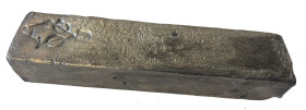VOC 1.940 kg silver Ingot from the shipwreck The Rooswijk c. 1739 (tag # RK05AS0165)