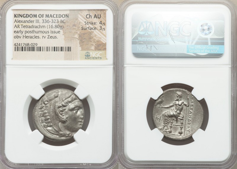 MACEDONIAN KINGDOM. Alexander III the Great (336-323 BC). AR tetradrachm (26mm, ...