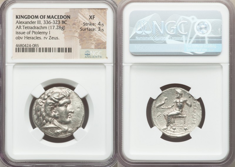 MACEDONIAN KINGDOM. Alexander III the Great (336-323 BC). AR tetradrachm (26mm, ...