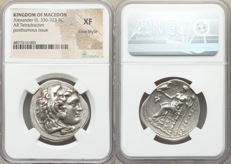 MACEDONIAN KINGDOM. Alexander III the Great (336-323 BC). AR tetradrachm (31mm, ...