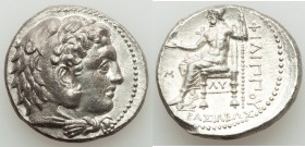 MACEDONIAN KINGDOM. Philip III Arrhidaeus (323-317 BC). AR tetradrachm (26mm, 16.93 gm, 5h). Choice AU, lamination flaw. Babylon, ca. 323-318/7 BC. He...