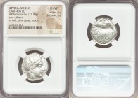 ATTICA. Athens. Ca. 440-404 BC. AR tetradrachm (24mm, 17.18 gm, 8h). NGC Choice VF 4/5 - 3/5. Mid-mass coinage issue. Head of Athena right, wearing cr...