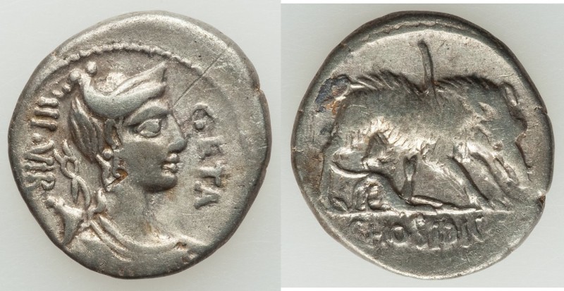 C. Hosidius C.f. Geta (ca. 68 or 64 BC). AR denarius (18mm, 3.76 gm, 6h). About ...
