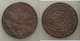 Anonymous copper "Habsburg" Medal ND (c. 17th Century) XF (flan cracks, slightly wavy flan), 57mm. 33.03gm. An intriguing and markedly broad series of...