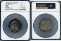 James II silver "Spanish Wreck Recovered" Medal 1687-Dated (1971) MS64 NGC, Eimer-285b. 54.25mm. Original by G. Bower (possibly by D. Payne). A clearl...