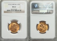 Edward VII gold Sovereign 1910 MS63 NGC, KM805.

HID09801242017
