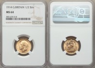 George V gold 1/2 Sovereign 1914 MS64 NGC, KM819.

HID09801242017