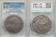 Peter I Rouble 1719-OK VF Detail (Repaired) PCGS, Red mint, KM157.2, Dav-1653. With clasp. 

HID09801242017