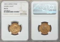 Republic gold "Double Shaft" Pond 1892 AU55 NGC, KM10.1. A widely collected type, this example is attractively toned and exhibits good luster for the ...