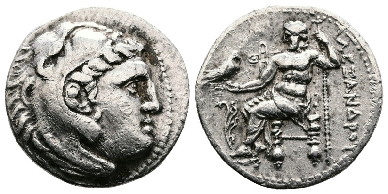 Macedon. Alexander III ‘the Great’, 336-323 BC. AR Drachm (18.8 mm, 4.25 g.). Un...