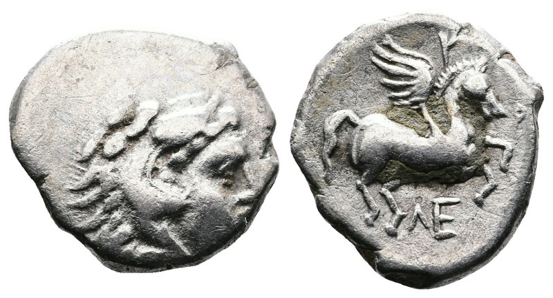 Illyria. Dyrrhachion or Akarnania. Leukas?, circa 275-270 BC. AR Hemidrachm(?) (...