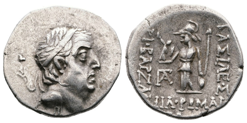 Cappadocia, Kings. Ariobarzanes I Philoromaios, 96-63 BC. AR Drachm (17.2 mm, 4....