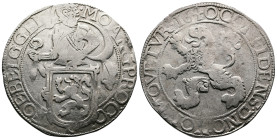 Gelderland, AR Leeuwendaalder (41,5 mm, 26.47 g.). 1640. MO ARG PRO CONFOE BELG GEL. Armored half-length figure of soldier standing left, head right; ...