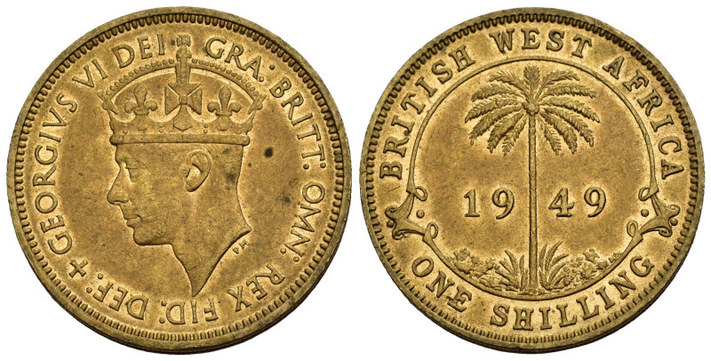 Africa Occidentale Britannica - George V (1949-1952) - 1 Shilling 1949 - Mint: L...