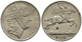 Albania - Zog I (1928-1939) - 1 Lek 1930 Vienna - RARO - Ni - KM#5

SPEDIZIONE SOLO IN ITALIA - SHIPPING ONLY IN ITALY

SPL